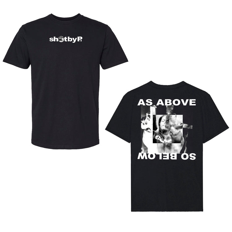 Black AS ABOVE/SO BELOW t-shirt